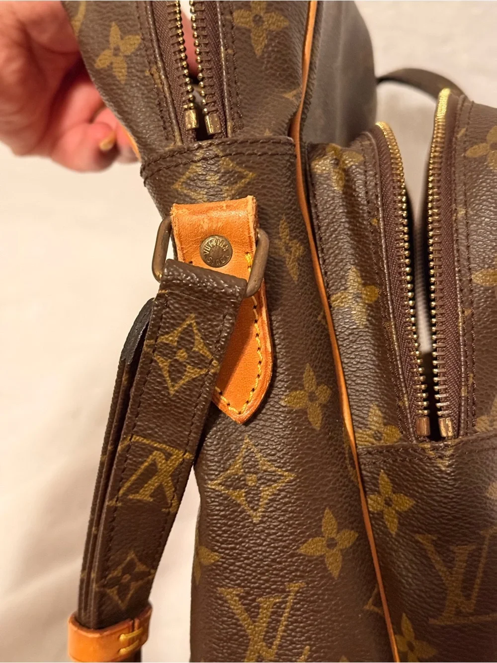 Louis Vuitton Amazone Shoulder Bag GM Brown Canvas 881 TH